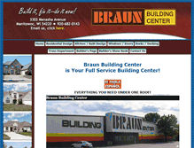 Tablet Screenshot of braunbuilding.com